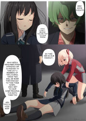 betrayal black_hair blonde_hair comic empty_eyes femsub inoue_takina long_hair lycoris_recoil majima_(lycoris_recoil) maozi_dan multiple_girls nishikigi_chisato short_hair tagme rating:Questionable score:39 user:sonicfan150