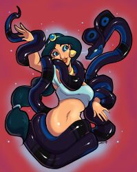 absurdres aladdin_(series) coils disney femsub happy_trance harem_outfit jewelry long_hair navel neo-edo-exican princess princess_jasmine smile snake symbol_in_eyes rating:questionable score: user:incredibleintruder