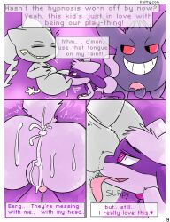 all_fours animals_only ass banette comic cum cum_in_ass evil_smile furry gengar ghost heart heart_eyes kaitty_(kaittycat) kaittycat licking male_only maledom malesub multiple_doms nintendo non-human_penis original penis pokemon pokemon_(creature) pokephilia riolu sex smile symbol_in_eyes text yaoi rating:Explicit score:35 user:Dozzy