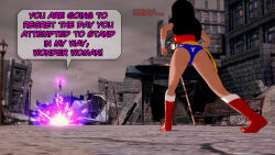 aware black_hair circe clothed dc_comics dogdog english_text female_only floating glowing multiple_girls outdoors text wonder_woman rating:Safe score:0 user:Bootyhunter69