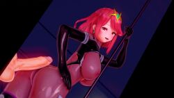 3d animated ass ass_focus blush bodysuit earrings femsub gloves hair_ornament happy_trance huge_cock koikatsu! large_breasts latex looking_back moawi1 nintendo nipples opera_gloves penis pole_dancing pyra_(xenoblade) red_eyes rubber see-through simulated_handjob smile sweat thigh_boots thighhighs video xenoblade_chronicles xenoblade_chronicles_2 rating:Explicit score:35 user:VortexMaster