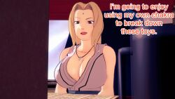 aware blonde_hair breasts brown_eyes clothed dialogue dogdog english_text female_only naruto_(series) solo text tsunade rating:Safe score:0 user:Bootyhunter69