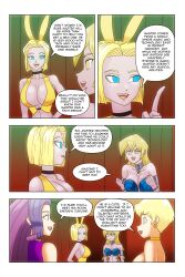 alexis_rhodes android_18 arm_bands bare_shoulders blonde_hair blue_eyes brown_eyes bunnysuit cleavage collar comic dragon_ball dragon_ball_z earrings empty_eyes equestria_girls erasa femsub harem_outfit large_breasts long_hair my_little_pony necklace purple_hair rarity short_hair smile symbol_in_eyes text wadevezecha yu-gi-oh! yu-gi-oh!_gx rating:Explicit score:27 user:daveyboysmith9