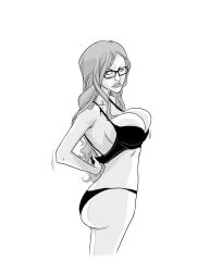 angry ass bimbofication bra breasts femsub glasses greyscale hair_growth hmb large_breasts long_hair monochrome panties transformation underwear undressing western rating:Questionable score:23 user:hypno