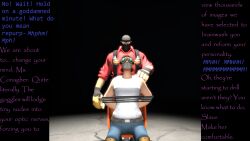 3d absurdres bondage caption engineer_(team_fortress_2) hypnotic_accessory manip team_fortress_2 text valve rating:Questionable score:4 user:Daniel_M