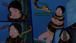 aged_up bottomless breasts choking coils comic dark_skin deliciousmancub disney femsub happy_trance kaa kaa_eyes maledom nude ping shanti snake text the_jungle_book topless rating:Questionable score:77 user:Hypnorgasm