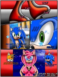 absurdres amy_rose ass bottomless comic dialogue exkaizuhan femsub furry hedgehog_girl male_only maledom malesub miles_tails_prower sonic_the_hedgehog sonic_the_hedgehog_(series) symbol_in_eyes text topless yaoi rating:Explicit score:25 user:EXkAizuhan