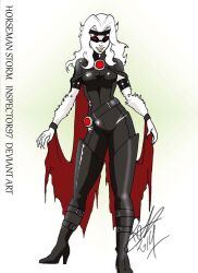 alternate_costume animal_ears apocalypse_(marvel) artist_request belt bracelet corruption enemy_conversion fangs female_only high_heels inspector97 leather marvel_comics red_eyes signature singory smile solo storm super_hero text thigh_boots western white_background white_hair whitewash_eyes x-men rating:Safe score:7 user:MesMerZ