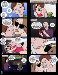 breasts comic everfire femsub heterosexual incest kiddom kissing large_breasts licking maledom mother_and_son shota text unaware rating:Questionable score:10 user:Anon_3.141