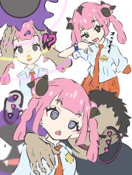  age_difference alternate_costume black_eyes black_hair breast_grab coral_(pokemon) dark_skin dazed echiko753 femsub gastly groping maledom multicolored_hair nintendo open_mouth pink_hair pokemon pokemon_(anime) pokemon_(creature) pokemon_horizons school_uniform sharp_teeth spiral_eyes symbol_in_eyes twintails  rating:questionable score: user:maid2burn