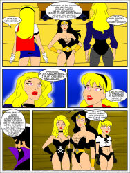 black_canary black_hair blonde_hair breasts captain_sinbad_(dc) comic dc_comics dialogue empty_eyes expressionless femsub glowing glowing_eyes jimryu large_breasts long_hair maledom super_hero supergirl superman_(series) tech_control text western wonder_woman rating:Questionable score:64 user:hypno