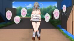 altered_common_sense amano_don blonde_hair blue_eyes blush breasts dialogue femsub hard_translated nipples nude outdoors prostitution saimin_revenge sign skirt tachibana_risa text topless translated twintails rating:Explicit score:22 user:Bootyhunter69
