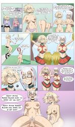 bent_over blonde_hair bottomless breasts cheerleader clothed_exposure comic cum cum_on_body cum_on_breasts cum_on_face dialogue femsub fuyumi_todoroki glasses happy_trance large_breasts maledom milf mitsuki_bakugo multicolored_hair my_hero_academia nude open_mouth penis pet_play polmanning sex short_hair smile spiral_eyes symbol_in_eyes text tongue topless vaginal rating:Explicit score:269 user:Mindcollector13