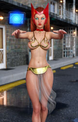 3d absurdres bottomless breasts collar erect_nipples expressionless femsub harem_outfit large_breasts long_hair maledom marvel_comics red_hair red_lipstick spiral_eyes super_hero symbol_in_eyes tech_control tiangtam wanda_maximoff zombie_walk rating:Explicit score:53 user:daveyboysmith9