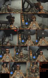 3d absurdres blendersama bottomless brain breasts brown_hair comic external_brain female_only femsub lobotomy nightmare_fuel nude open_head open_mouth overwatch short_hair tech_control text topless tracer unfocused_eyes wall_eyed rating:explicit score: user:blendersama