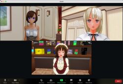3d breasts brown_hair chelsea_(mc_trap_town) custom_maid_3d_2 empty_eyes female_only femdom femsub happy_trance kamen_writer_mc mc_trap_town multiple_girls natsume_(mc_trap_town) open_mouth screenshot smile symbol_in_eyes tech_control white_hair xlmpth rating:Safe score:19 user:Xlmpth