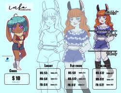  absurdres bunny_girl commission_sheet female_only hadesnacht original text  rating:safe score: user:hadesnacht