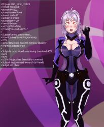 absurdres breasts femsub foolycooly large_breasts long_hair open_mouth purple_hair strea_(sao) sword_art_online sword_art_online:_fatal_bullet tech_control text rating:Questionable score:128 user:Foolycooly