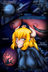 absurdres bowsette breasts cervix_penetration cleavage comic erect_nipples large_breasts new_super_mario_bros._u_deluxe nintendo nipple_penetration pussy rikatsuky sex speech_bubble super_crown super_mario_bros. symbiote tentacle_sex tentacles text vaginal x-ray rating:Explicit score:28 user:sk00