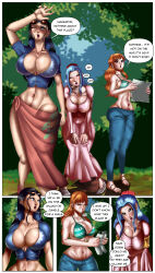 breasts disney jungle kaa nami_(one_piece) nefertari_vivi nico_robin one_piece red_hair sweat text the_jungle_book tomo86 rating:Questionable score:57 user:TOMO