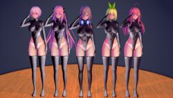 3d ahoge before_and_after blonde_hair blue_eyes brown_hair crotch_tattoo erect_nipples erect_nipples_under_clothes expressionless female_only femsub glowing_eyes grey_background hair_ornament headdress headphones heart_eyes high_heels ichika_nakano itsuki_nakano koikatsu! large_breasts latex leotard long_hair miku_nakano moppukyunu multiple_girls multiple_subs nino_nakano pink_eyes pink_hair red_hair rubber short_hair simple_background sisters standing symbol_in_eyes tan_lines tan_skin tattoo the_quintessential_quintuplets thigh_boots thighhighs tight_clothing yotsuba_nakano rating:Questionable score:10 user:VortexMaster