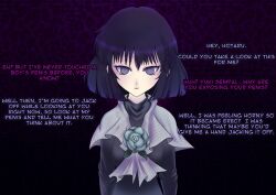 female_only femsub happy_trance maledom sailor_moon_(series) sailor_saturn solo spiral_eyes symbol_in_eyes text rating:Questionable score:40 user:Ogodei-Khan