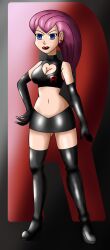  calnero femsub jessie latex nintendo pokemon pokemon_(anime) solo tagme team_rocket  rating:questionable score: user:calnero