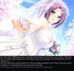 blush breasts bridal_gauntlets bridal_veil caption cleavage clothed couple_of_dragons_(manipper) dialogue double_teacher_life dress english_text eyebrows_visible_through_hair femsub flower game_cg glasses gloves green_eyes hair_clips hair_ornament happy_trance heterochromia holding_hands hypnotic_screen kurosaki_shigure large_breasts love maledom manip memory_alteration open_mouth purple_eyes smile teacher tech_control text tomose_shunsaku veil wedding_dress wholesome rating:Safe score:44 user:BugmenotEncore