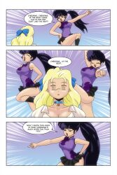 asuka_saginomiya black_hair blonde_hair cheerleader comic female_only femsub kodachi_kuno long_hair ponytail ranma_1/2 spiral_eyes symbol_in_eyes wadevezecha rating:Questionable score:18 user:Lumitiel