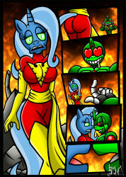 ass berty-j-a blue_hair breasts chaoscroc_(character) comic drool femsub flame furry glowing glowing_eyes green_eyes heart heart_eyes horns horse_girl jean_grey large_breasts long_hair maledom marvel_comics my_little_pony original phoenix_force possession robot smile spiral_eyes super_hero symbol_in_eyes the_great_and_powerful_trixie unicorn_girl rating:Questionable score:25 user:TheGoodShank