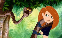 disney femsub fitzoblong kaa kim_possible kim_possible_(series) maledom orange_hair snake the_jungle_book rating:questionable score: user:sleepyhead97