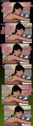 archer_(series) aware black_hair breasts dialogue earrings english_text female_only green_eyes guyman806 lana_kane_(archer) nude parasite solo text worm rating:Explicit score:6 user:Bootyhunter69