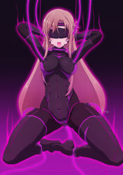 alternate_costume arms_above_head asuna aura batta18th blonde_hair blush bodysuit boots brain_injection breast_sucking breasts cables choker collar corruption cuffs female_only femsub gloves glowing gradient_background high_heels kneeling leotard long_hair looking_at_viewer open_mouth sex simple_background solo spread_legs sword_art_online tech_control thigh_boots thighhighs tongue tongue_out vaginal visor watermark wires rating:Questionable score:29 user:VortexMaster