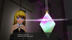 3d blonde_hair blue_eyes crystal custom_maid_3d_2 dialogue empty_eyes etta_(mc_trap_town) expressionless female_only femsub glowing kamen_writer_mc mc_trap_town open_mouth pendulum screenshot text xlmpth rating:Safe score:21 user:Xlmpth