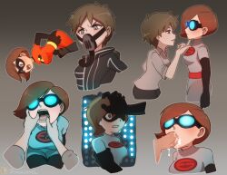  absurdres bonuslevel brown_hair disney elastigirl empty_eyes evelyn_deavor expressionless fellatio femsub goggles helen_parr hypnotic_accessory milf multiple_views penis super_hero tech_control the_incredibles  rating:explicit score: user:seeker_3