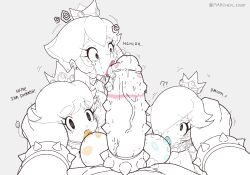 bimbofication bowser breasts claws clothed_sex collar crown cum dialogue dollification dress drool earrings eyelashes fellatio femsub hair_covering_one_eye heart heart_eyes licking lipstick lipstick_mark long_hair maledom marchenillust multiple_girls multiple_subs nintendo oral penis piercing princess princess_daisy princess_peach princess_rosalina sex signature simple_background spiral_eyes super_mario_bros. symbol_in_eyes tears white_background rating:Explicit score:70 user:Marchen