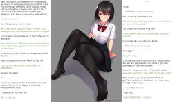 accidental_hypnosis bow breasts caption feet femsub kagematsuri large_breasts legs manip pantyhose ribbon school_uniform sitting skirt skirt_lift symbol_in_eyes tech_control text themodrenman_(manipper) turning_the_tables unhappy_trance rating:Questionable score:166 user:TheModrenMan