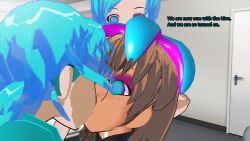 3d 3d_custom_girl alien blue_hair brown_hair glasses julienx manip text theheckle_(manipper) rating:Questionable score:8 user:theheckle