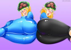 ahegao alien androgynous androgynous_dom ass blonde_hair blue_eyes blush bodysuit brain_injection breasts breath_of_the_wild cameltoe drool elf elf_ears empty_eyes eye_roll female_only femsub happy_trance large_ass large_breasts latex leggings long_hair metroid metroid_(series) nintendo oo_sebastian_oo open_mouth parasite ponytail princess princess_zelda samus_aran short_hair the_legend_of_zelda thick_thighs tongue tongue_out zero_suit rating:Questionable score:321 user:Roxa