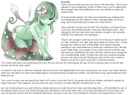 aoiyagami4 caption caption_only cleavage elf_ears femdom flower flower_in_hair green_hair green_skin hypnotic_ass male_pov malesub manip overlordmiles_(manipper) plant_girl pov_sub red_eyes text rating:Explicit score:30 user:OverlordMiles