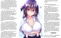 black_skirt blush braid breasts caption caption_only cleavage collarbone eyebrows_visible_through_hair female_only femdom huge_breasts humor hypnotic_breasts large_breasts long_hair male_pov manip mokufu original pov pov_sub purple_eyes purple_hair school_uniform shirt skirt text tsundere vacheslo_(manipper) wholesome rating:questionable score: user:vacheslo