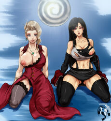 7th-heaven black_hair breasts breasts_outside empty_eyes expressionless female_only femsub final_fantasy final_fantasy_vii huge_breasts kneeling large_breasts long_hair one_breast_out open_clothes open_mouth scarlet_(ff7) spiral spiral_eyes symbol_in_eyes tifa_lockhart torn_clothes rating:Questionable score:248 user:Bossman
