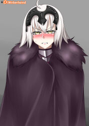 absurdres blush breasts fate/grand_order fate_(series) jeanne_alter large_breasts short_hair solo wirberlwind yellow_eyes rating:Questionable score:12 user:TheGoodShank