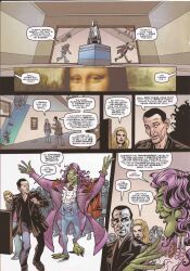 alien black_hair blonde_hair comic doctor_who_(series) green_skin headphones long_hair ninth_doctor purple_hair rose_tyler short_hair tech_control text the_doctor western rating:Safe score:0 user:melkur