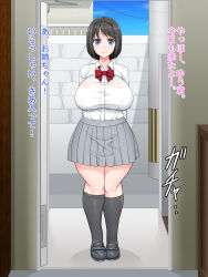 black_hair breasts paradise_lost short_hair text translation_request rating:Questionable score:18 user:Mattlau04