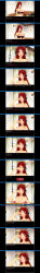 3d absurdres breasts comic custom_maid_3d_2 empty_eyes kamen_writer_mc large_breasts long_hair maid maid_headdress red_hair rina_(mc_trap_town) spiral_eyes symbol_in_eyes text topless trigger rating:Explicit score:14 user:Salinus