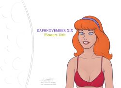awmbh bikini_top breasts daphne_blake empty_eyes female_only femsub happy_trance large_breasts long_hair orange_hair our_man_flint scooby-doo_(series) solo spiral text western rating:Safe score:89 user:AWMBH