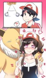  androgynous before_and_after black_hair blush brown_hair chase_(pokemon) crossdressing elaine_(pokemon_let's_go) happy_trance hat heart heart_eyes hypno male_only maledom malesub nintendo pendulum pink_eyes pokemon pokemon_(creature) pokemon_let's_go pokephilia princess_hinghoi sequence short_hair side_ponytail symbol_in_eyes trap  rating:questionable score: user:wei88