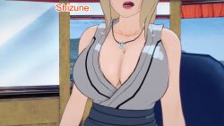 3d blonde_hair breasts cleavage clothed dialogue dogdog english_text female_only femsub naruto_(series) solo text tsunade rating:Questionable score:1 user:Bootyhunter69