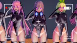 3d blonde_hair blue_eyes brown_hair camera crotch_tattoo erect_nipples erect_nipples_under_clothes female_only femsub glowing_eyes grey_background hair_ornament happy_trance headdress headphones heart_eyes high_heels ichika_nakano itsuki_nakano koikatsu! large_breasts latex leotard long_hair miku_nakano moppukyunu multiple_girls multiple_subs nino_nakano open_mouth pink_eyes pink_hair pussy_juice red_hair rubber short_hair simple_background sisters standing symbol_in_eyes tan_lines tan_skin tattoo the_quintessential_quintuplets thigh_boots thighhighs tight_clothing yotsuba_nakano rating:Questionable score:5 user:VortexMaster